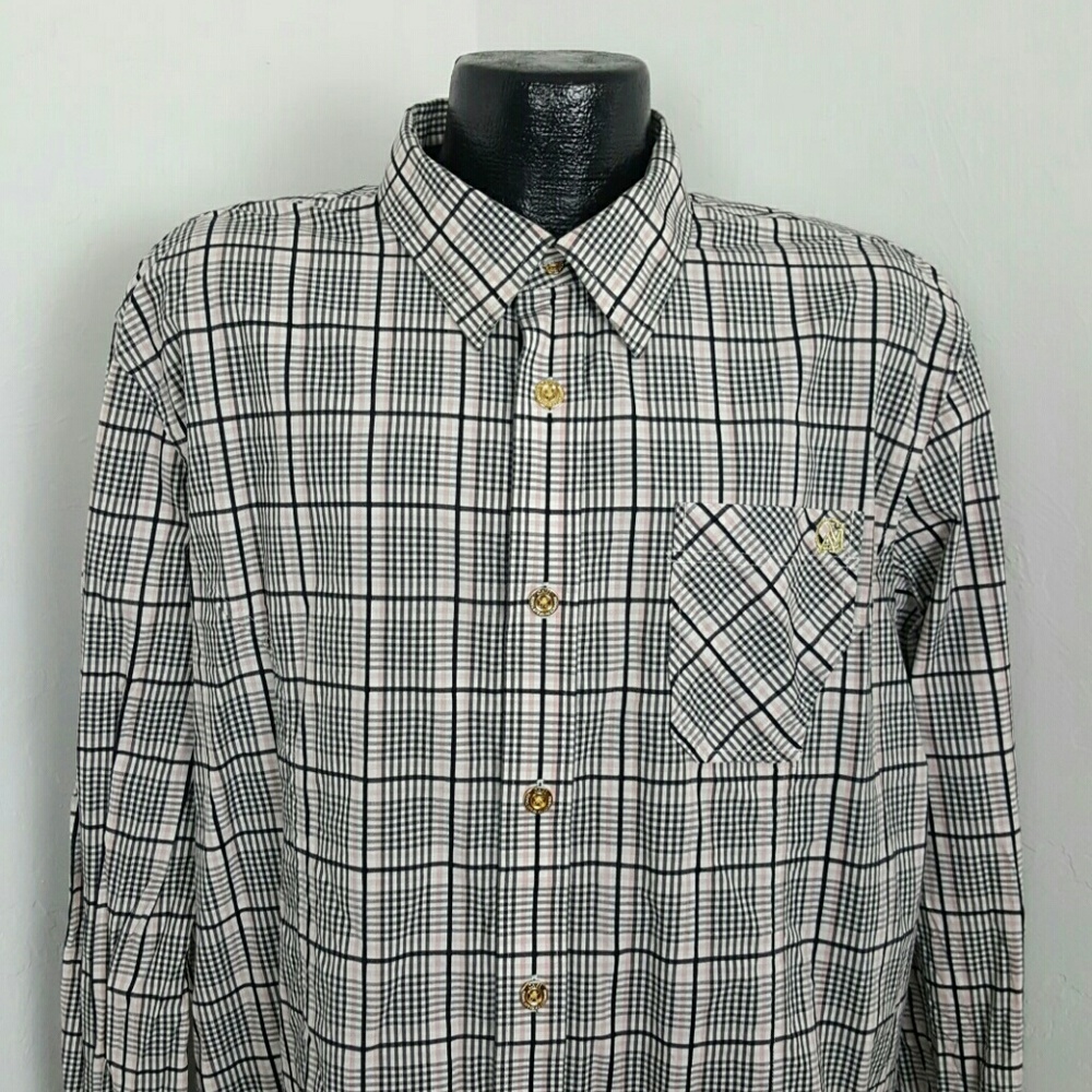 CAVI plaid long sleeve button up shirts casual